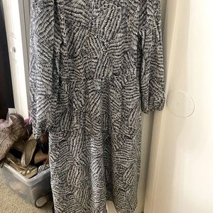 A New Day Zebra Print Wrap Dress